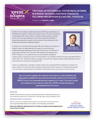 Treatment of Postsurgical Cystoid Macular
