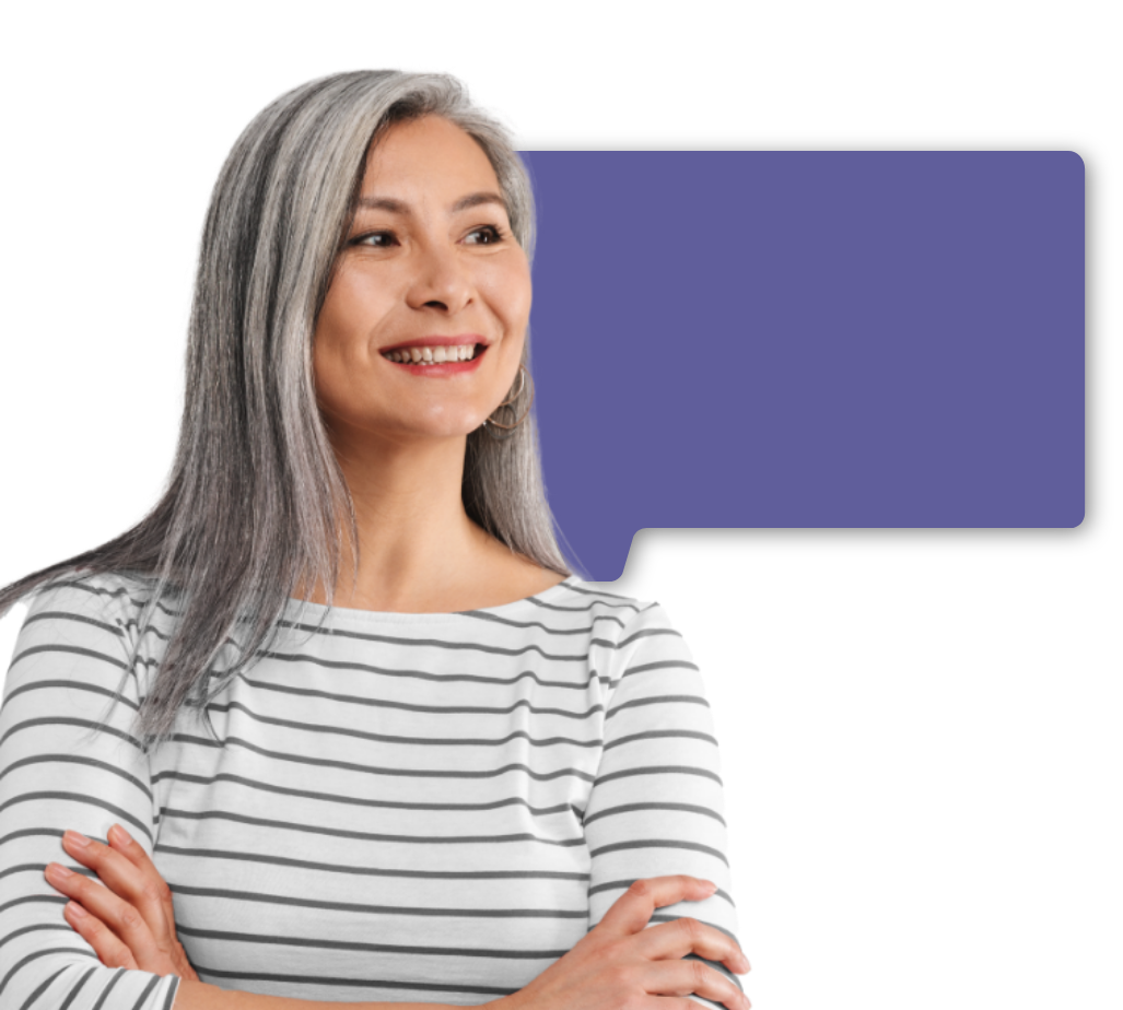 Image of Marie and her eye care professional